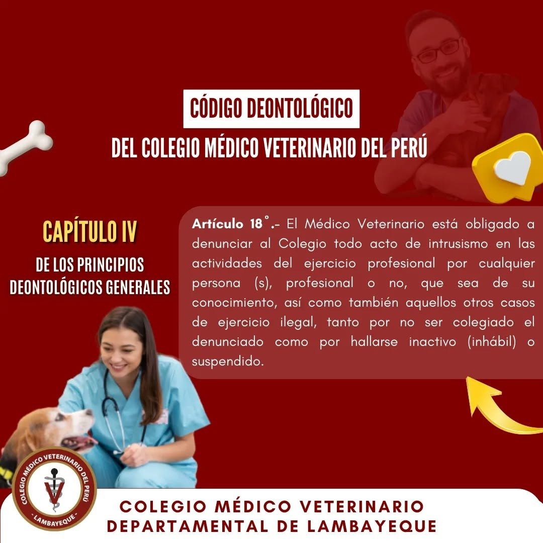 Código deontológico del Colegio Médico Veterinario del Perú